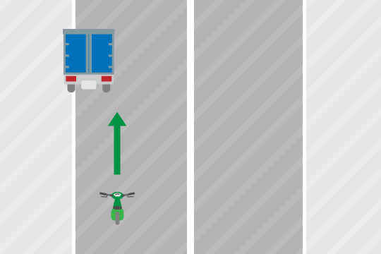 基本過失割合10：0 駐停車車両に対するバイクの追突