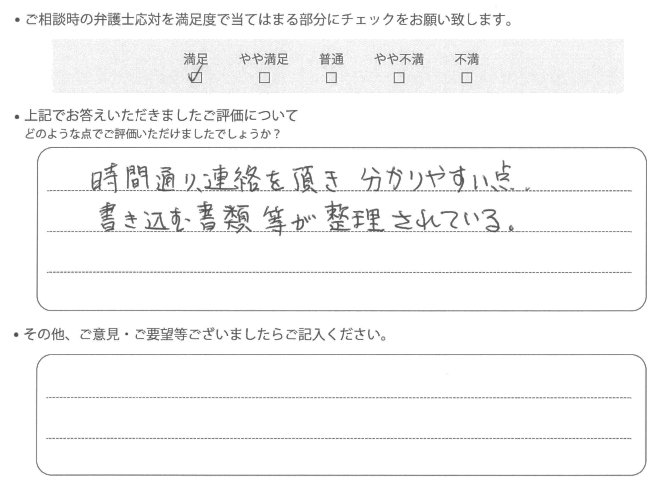 交通事故のご相談を頂いたお客様の声