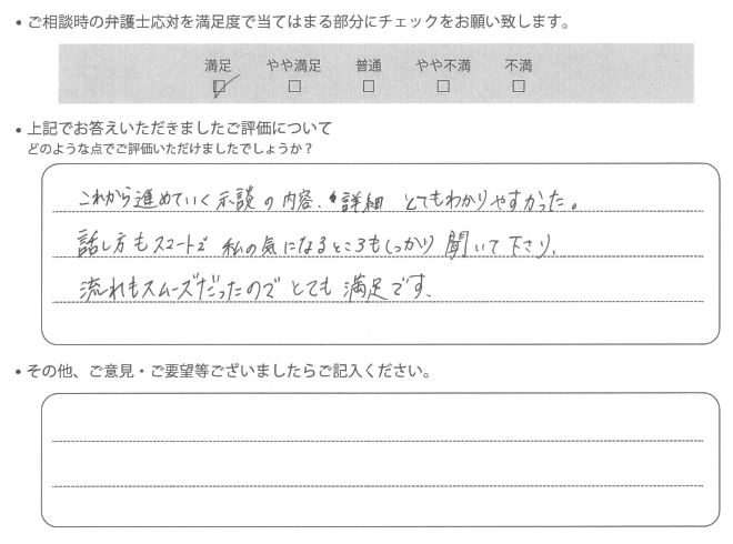 交通事故のご相談を頂いたお客様の声