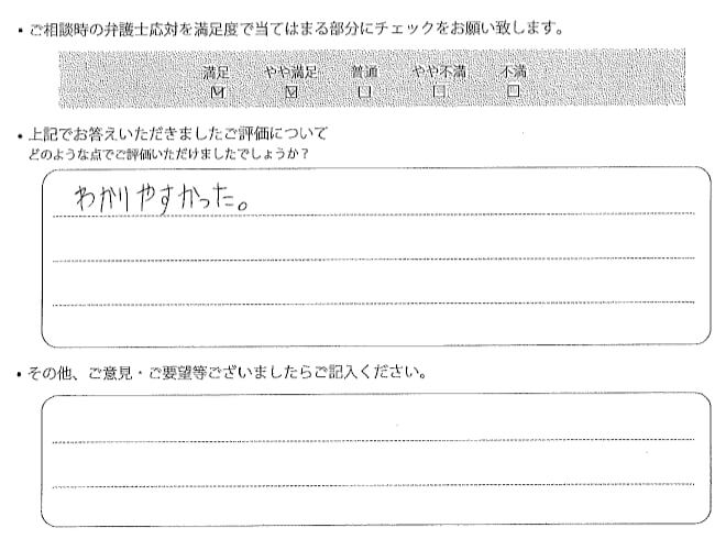 交通事故のご相談を頂いたお客様の声