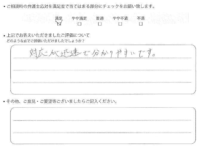 交通事故のご相談を頂いたお客様の声