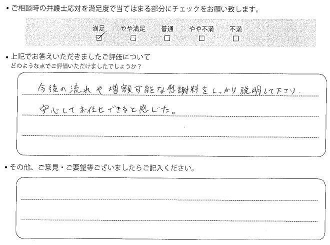 交通事故のご相談を頂いたお客様の声