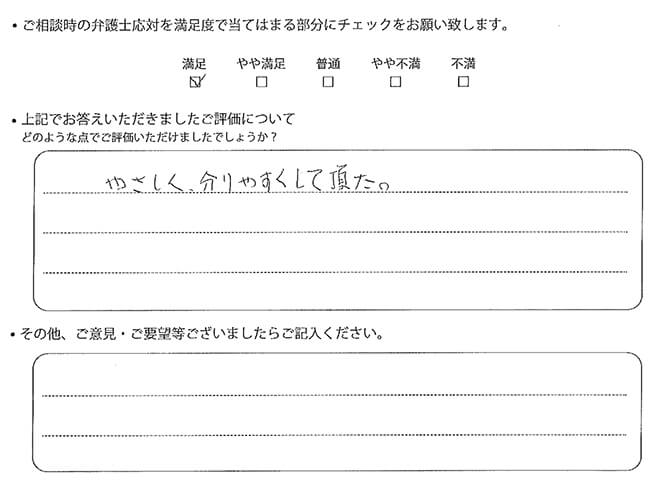 交通事故のご相談を頂いたお客様の声