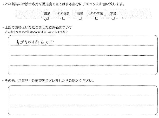 交通事故のご相談を頂いたお客様の声