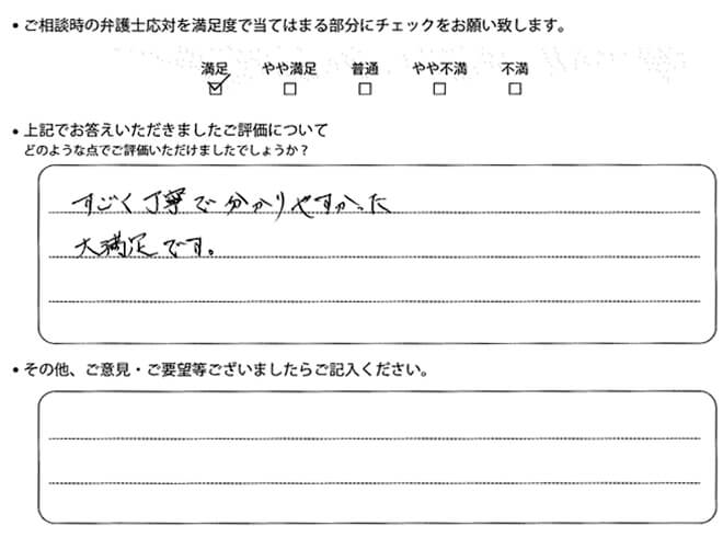 交通事故のご相談を頂いたお客様の声