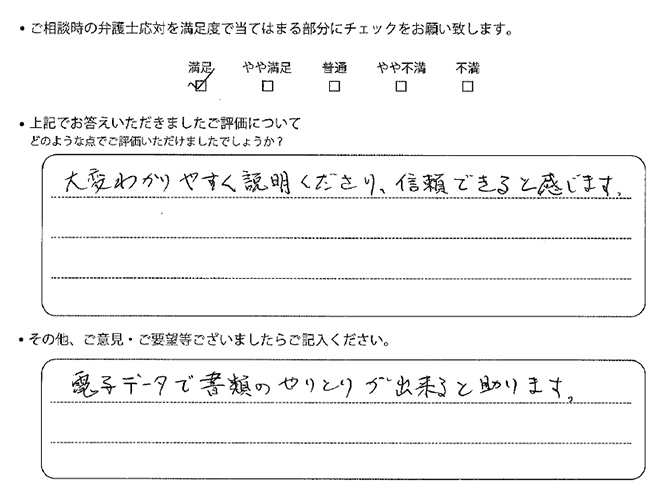 交通事故のご相談を頂いたお客様の声