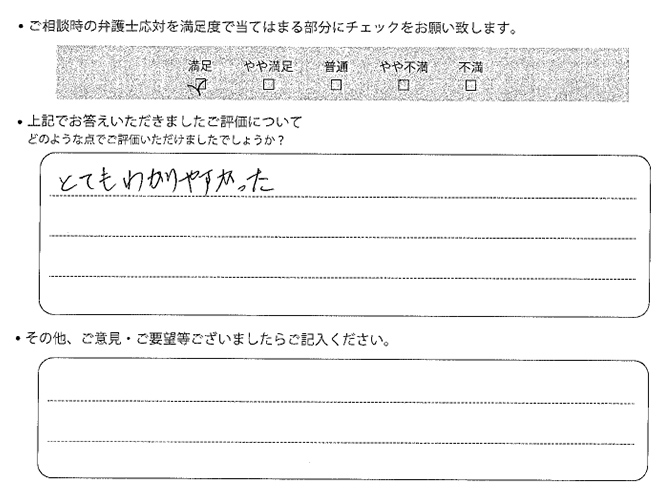 交通事故のご相談を頂いたお客様の声