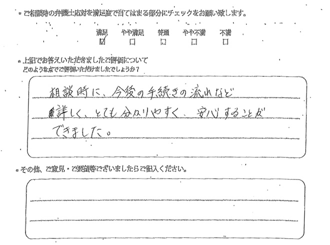 交通事故のご相談を頂いたお客様の声