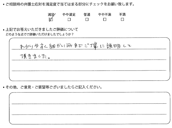 交通事故のご相談を頂いたお客様の声