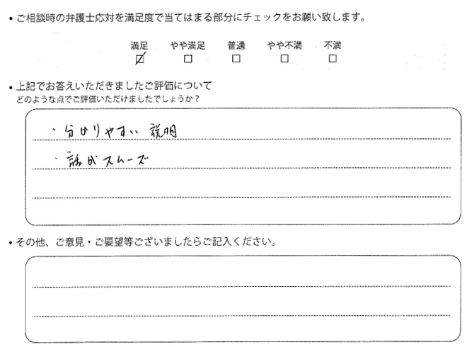 交通事故のご相談を頂いたお客様の声