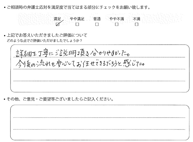 交通事故のご相談を頂いたお客様の声