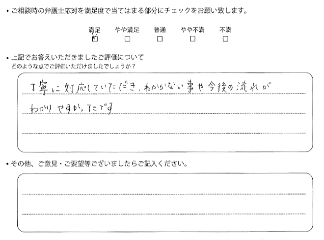交通事故のご相談を頂いたお客様の声