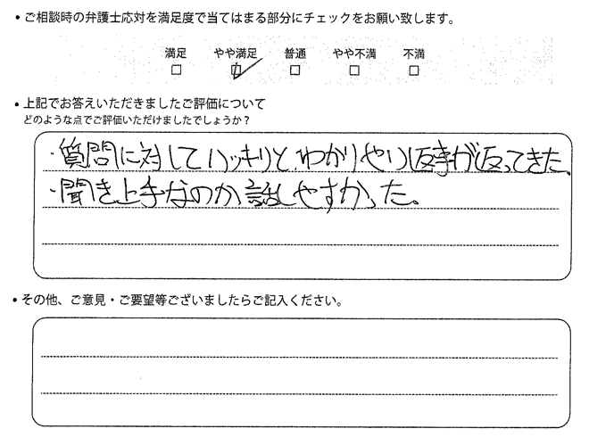交通事故のご相談を頂いたお客様の声