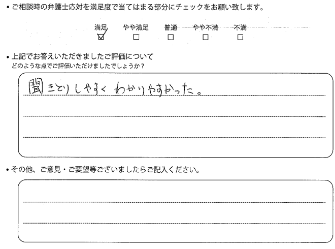 交通事故のご相談を頂いたお客様の声
