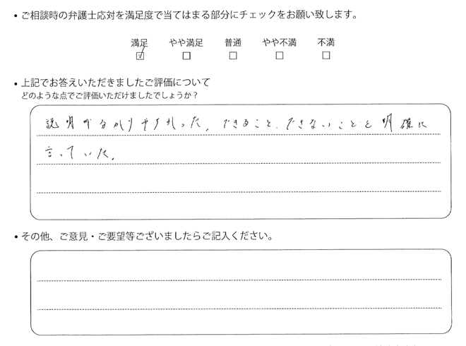 交通事故のご相談を頂いたお客様の声