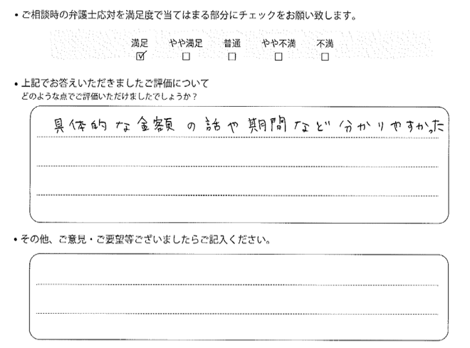 交通事故のご相談を頂いたお客様の声