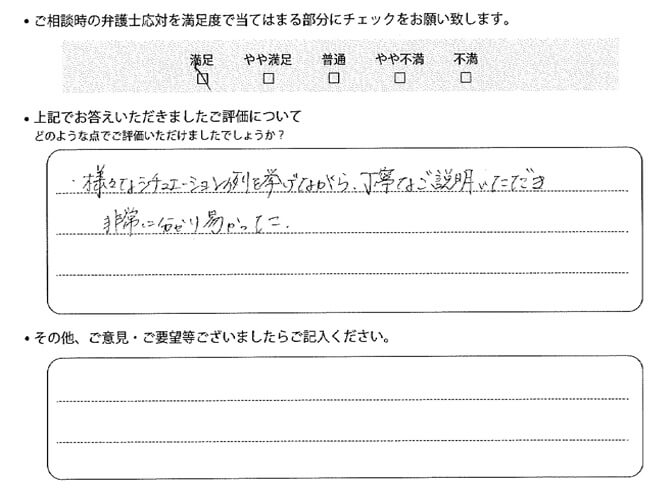 交通事故のご相談を頂いたお客様の声
