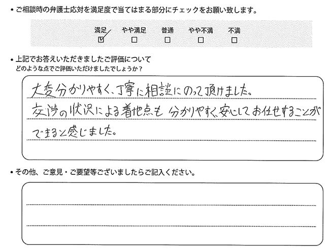 交通事故のご相談を頂いたお客様の声
