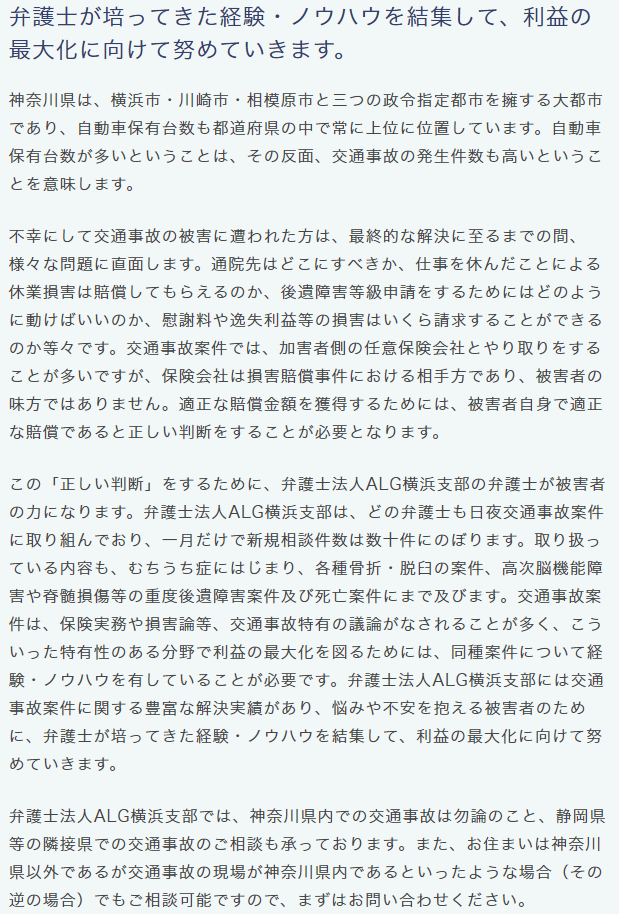 弁護士法人ALG 横浜支部長 弁護士 豊田進士 神奈川県弁護士会所属